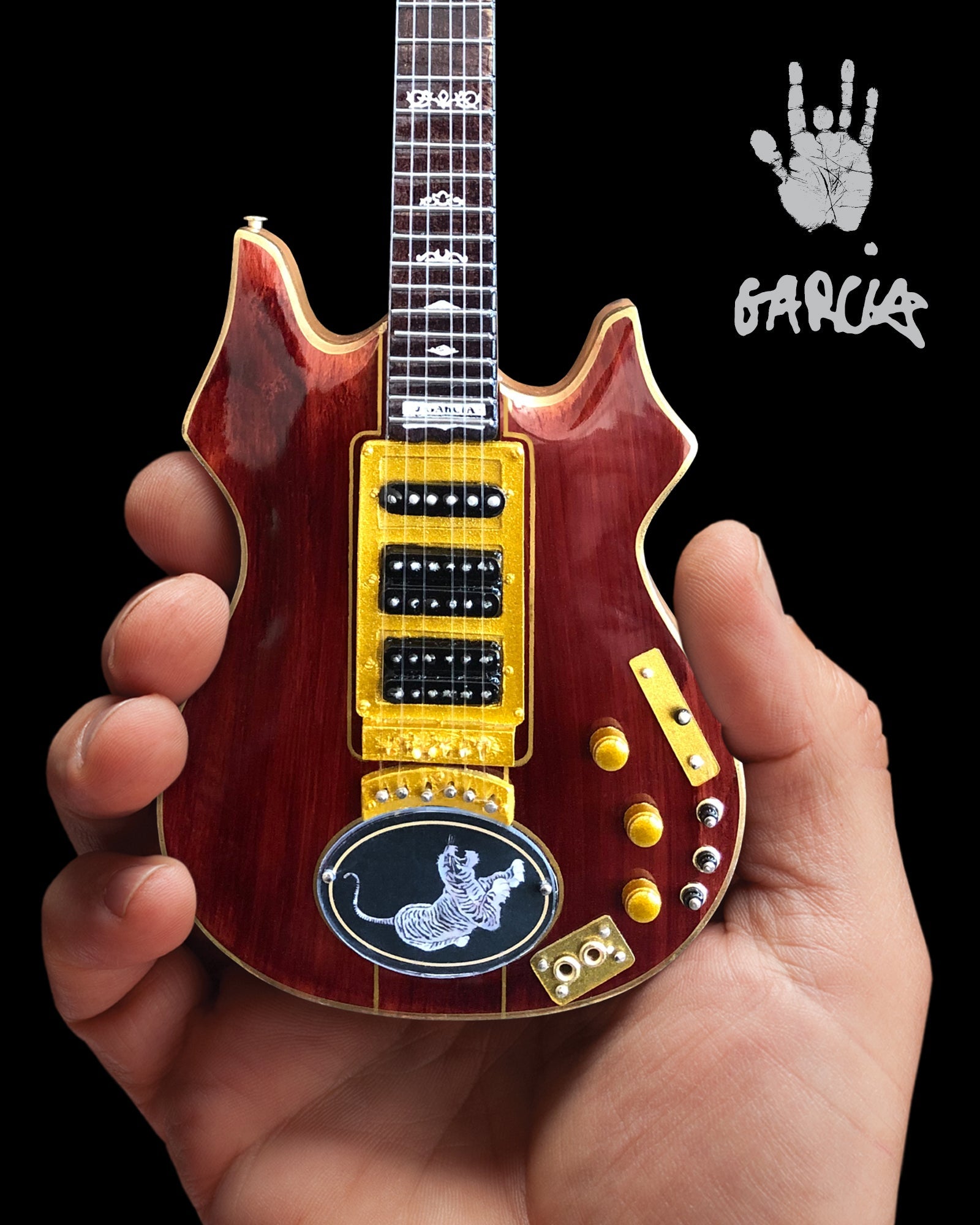 Jerry Garcia™ Tiger™ Tribute Mini Guitar Replica - OFFICIALLY LICENSED - Osadia Concept Store