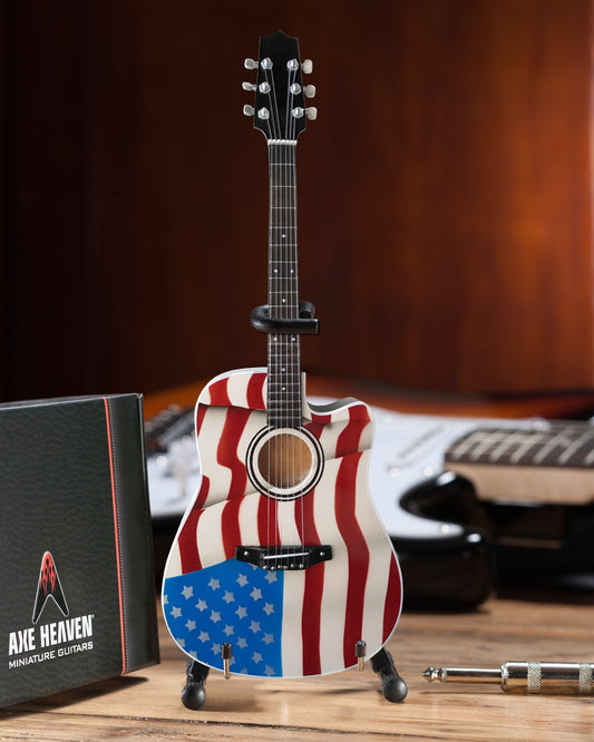 Toby Keith Signature USA Flag Acoustic Mini Acoustic Guitar Model - Osadia Concept Store