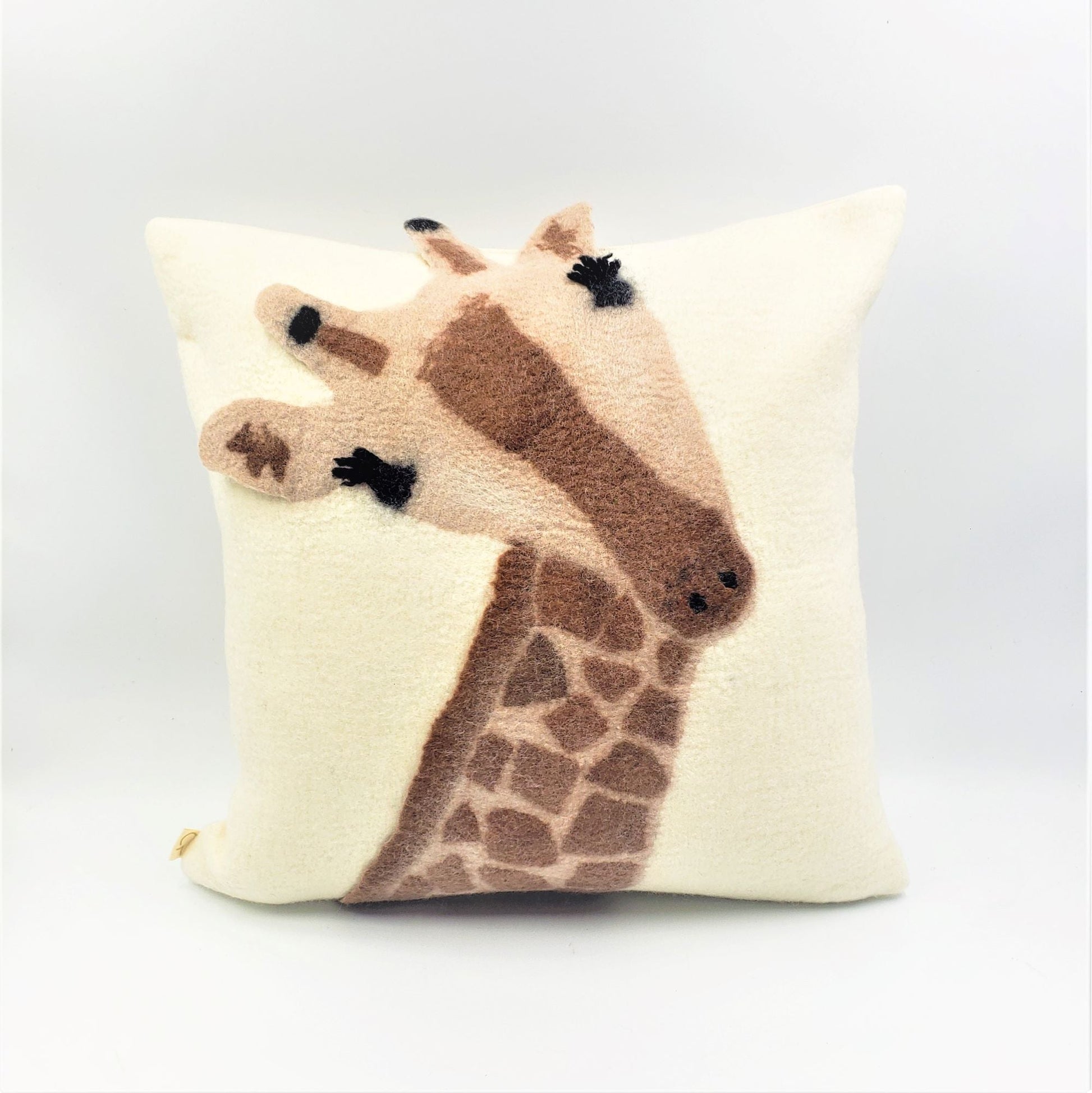 Animal Jungle Giraffe Wool Throw Pillow - Osadia Concept Store