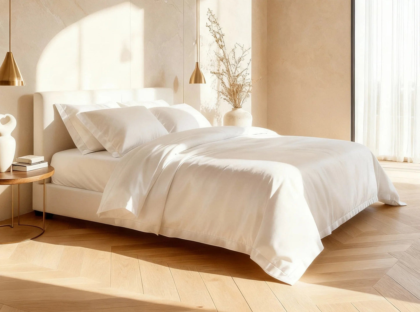 Signature Sateen Hemstitched Duvet Cover