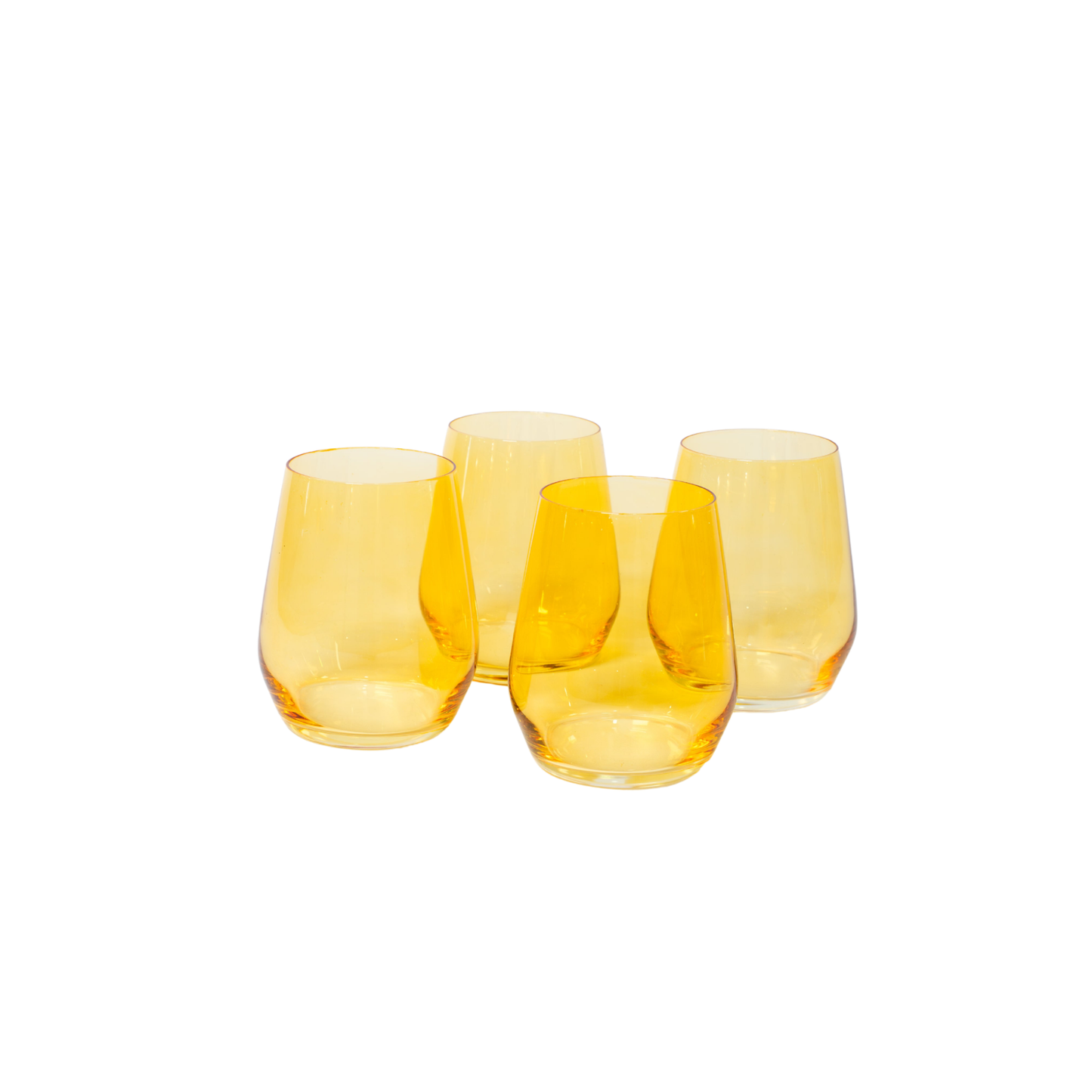 Sunshine Yellow - Colored Wine Glass
