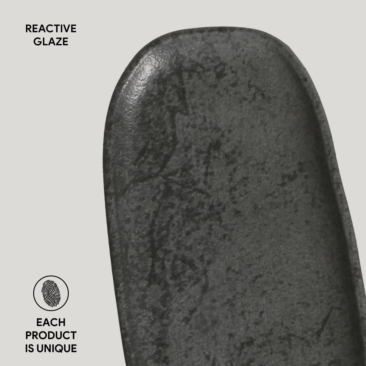 Shallow Organic Oval Platter Small Set of 4