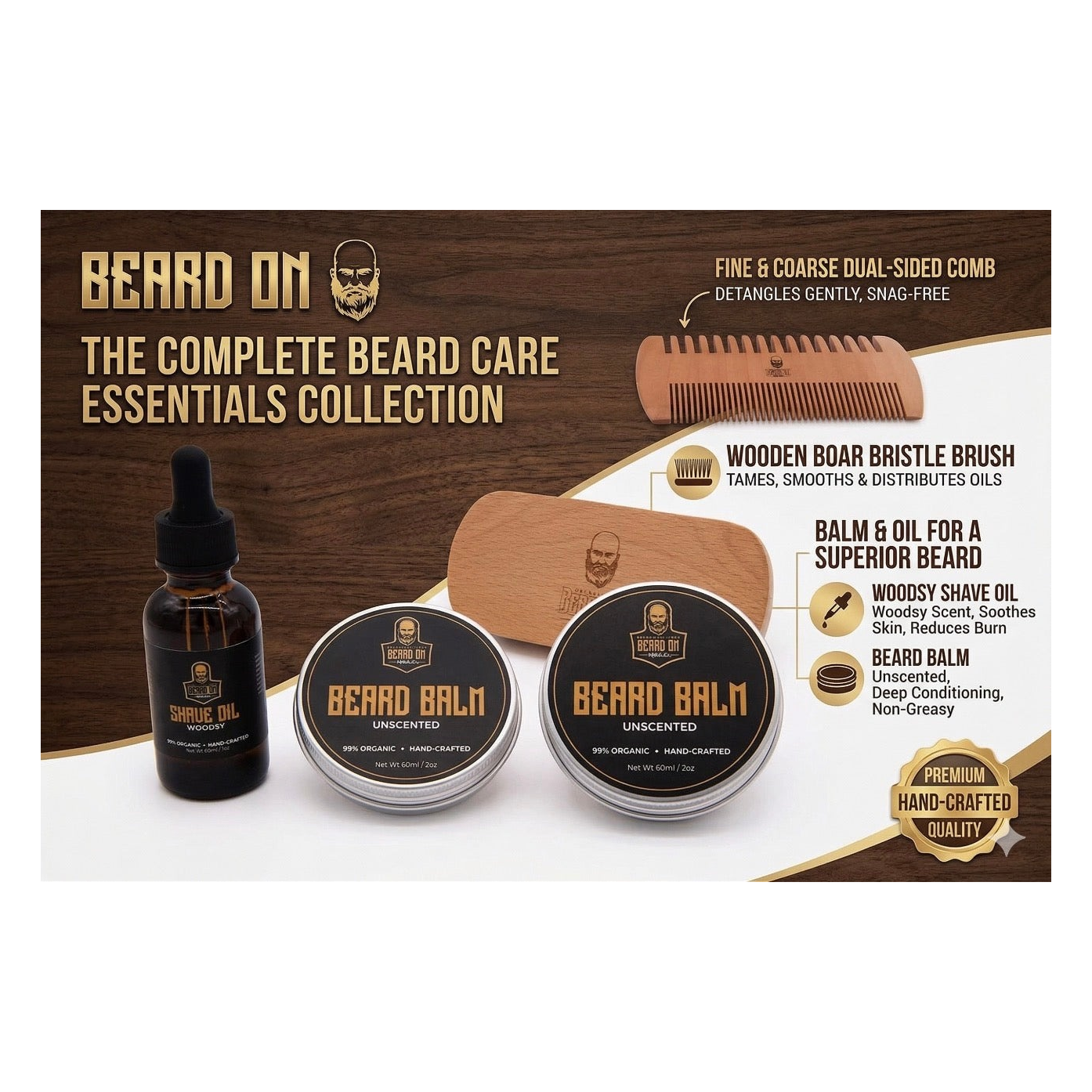 Beard Growth & Grooming Kit