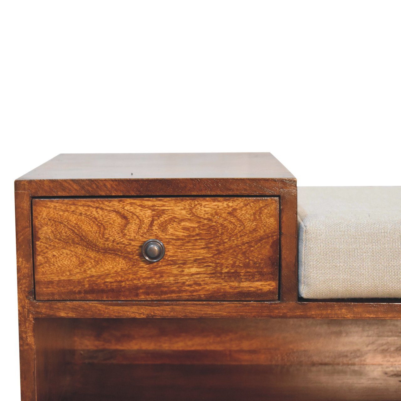 Solid Wood Retreat Chestnut Shoe Bench