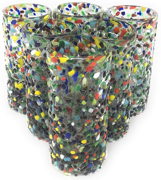 Confetti Rock Tequila Shot Glasses - Set of 6
