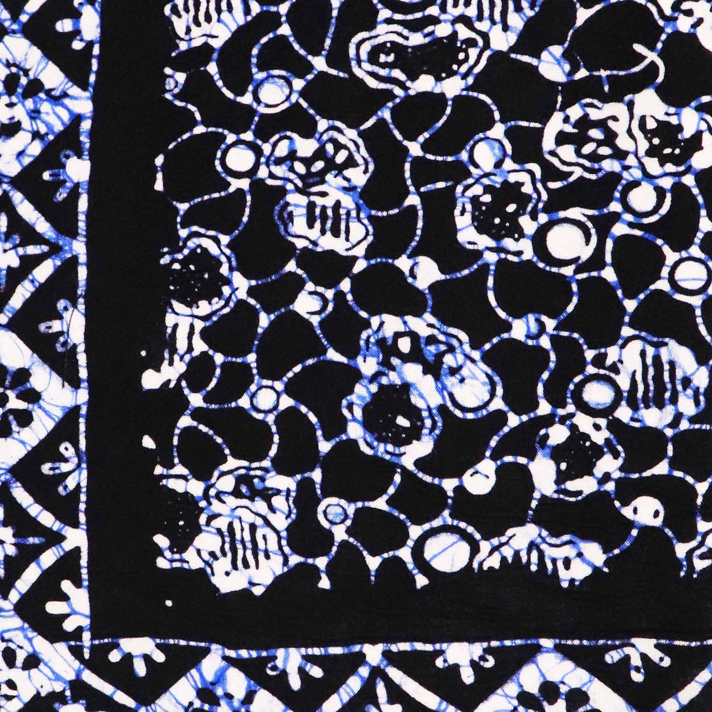Large 39" Hand Dyed Batik Bandana - Boulder