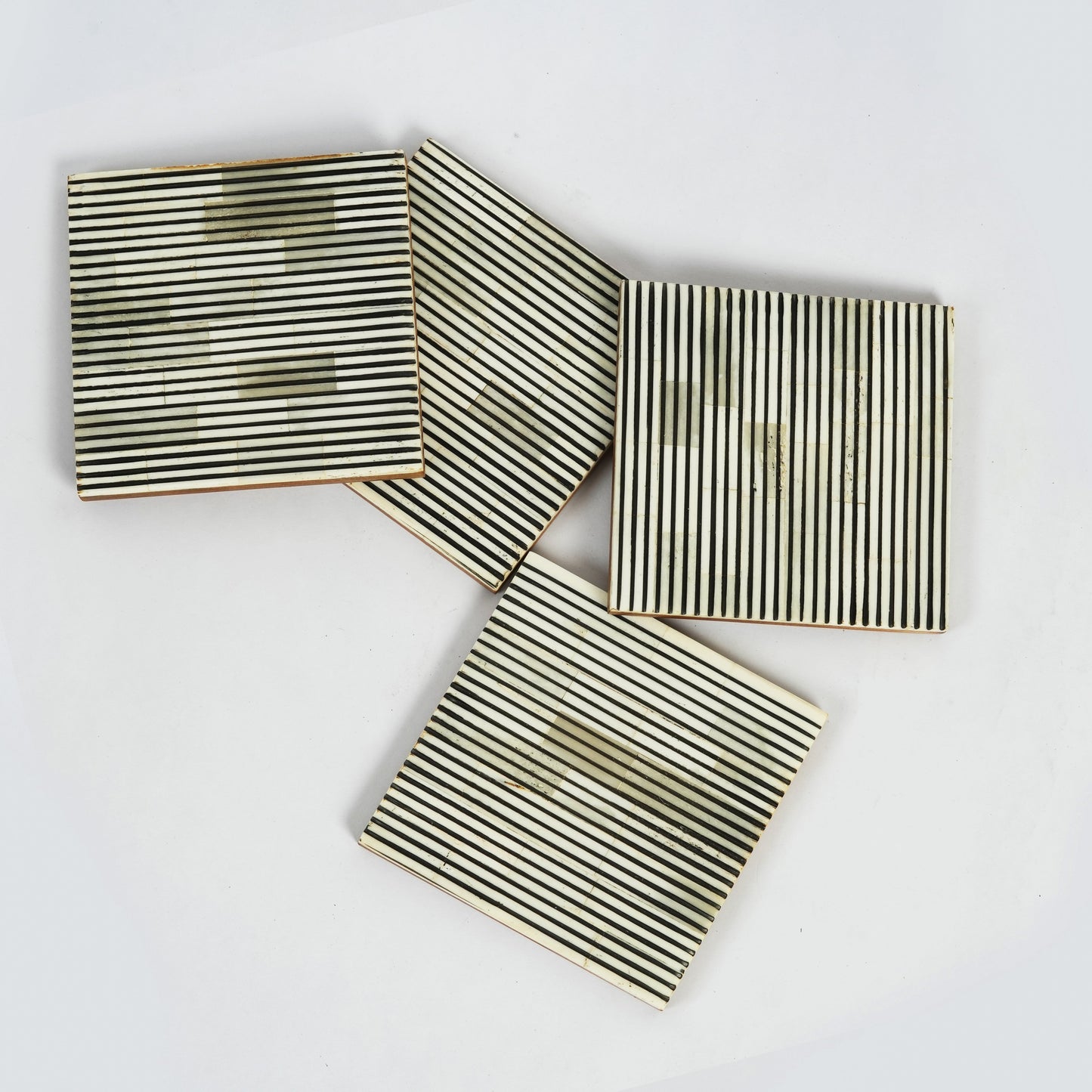 Pinstripe Inlay Coasters