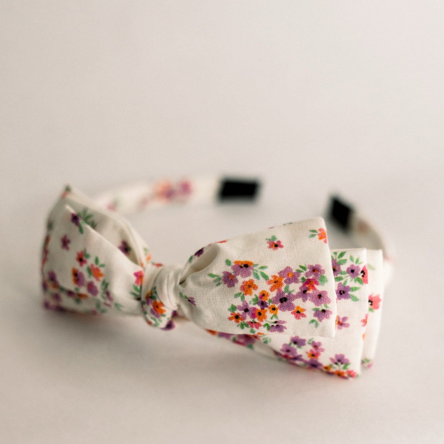 Three Little Bows Headband- Periwinkle Meadow - Osadia Concept Store