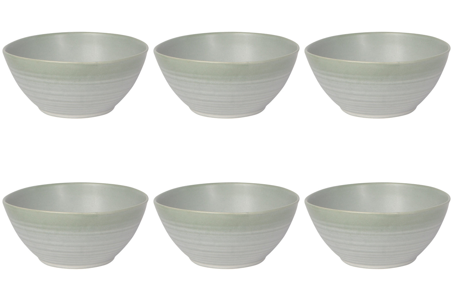Set of 6 Aquarius Sage Bowl 5.5 inch
