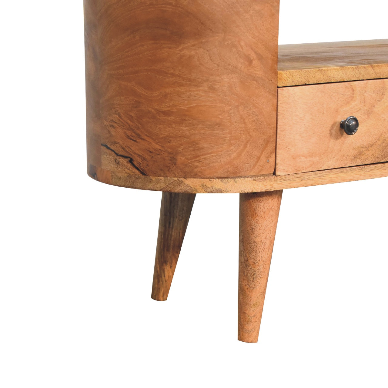 Solid Wood Mini Rounded Entertainment Unit