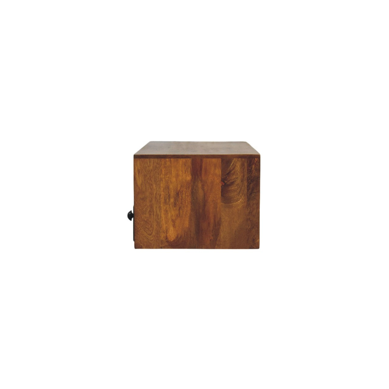 Solid Wood Amber Open Media Unit
