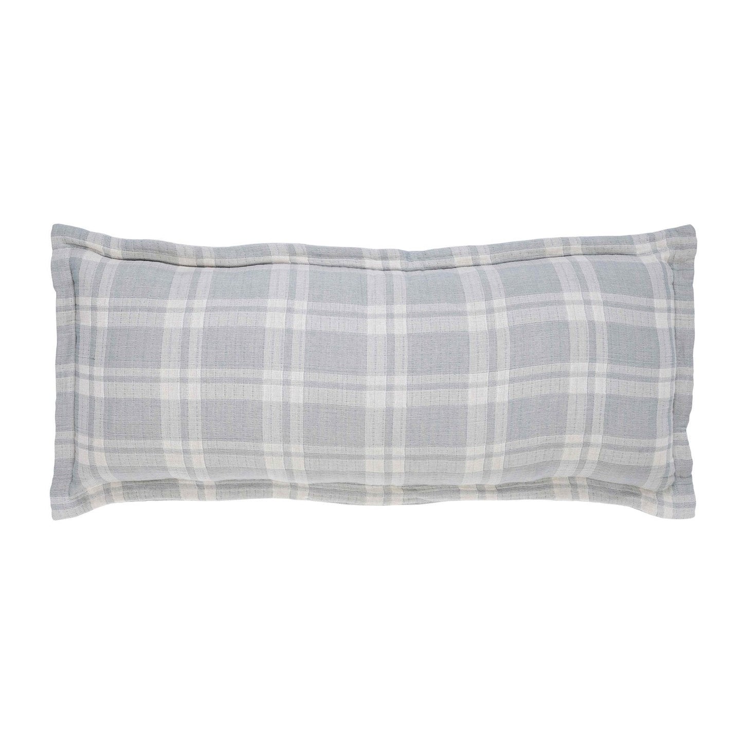 Doyle Check Cotton Blanket Deco Pillow