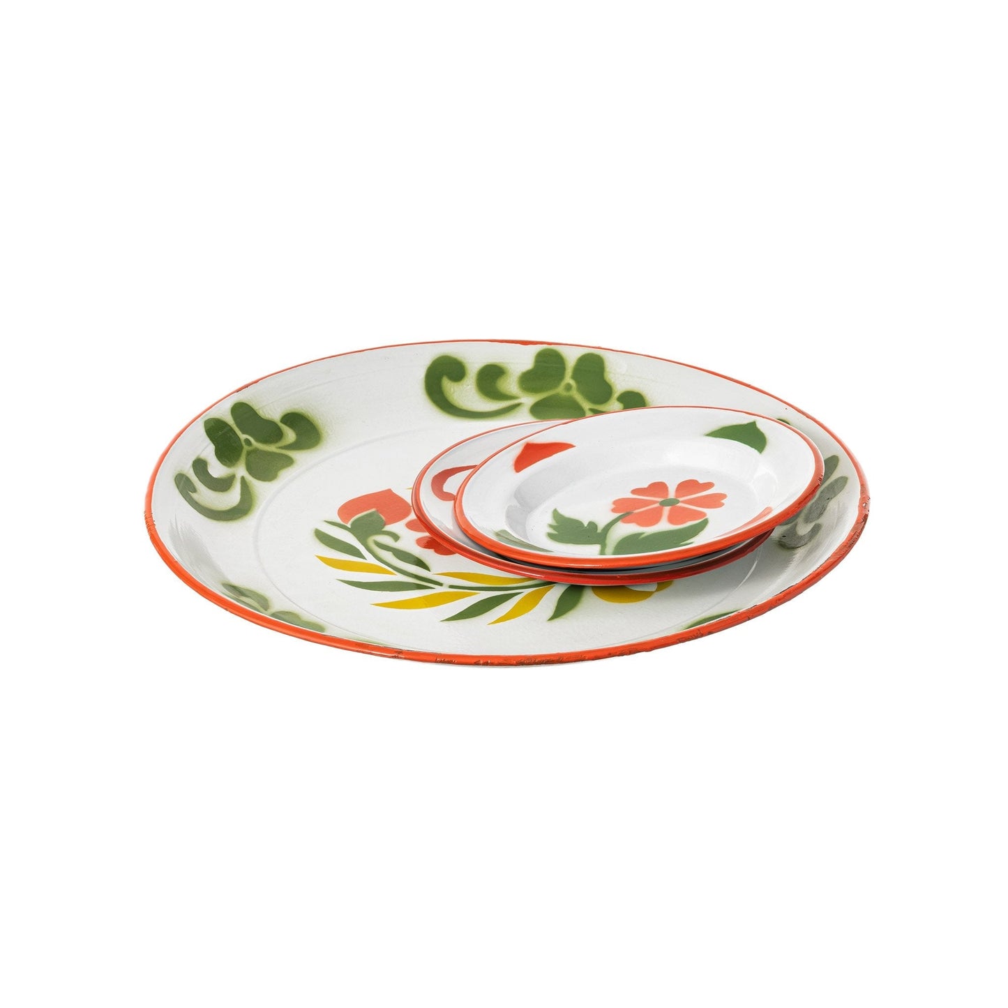 ENAMEL SERVING SET