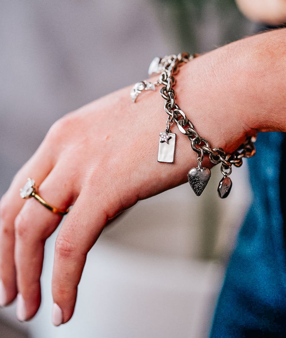 Silver Charm Bracelet