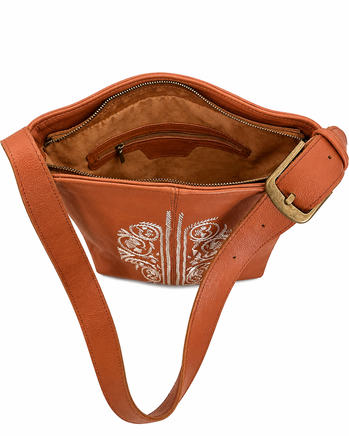 Zahra Leather Bucket Tote