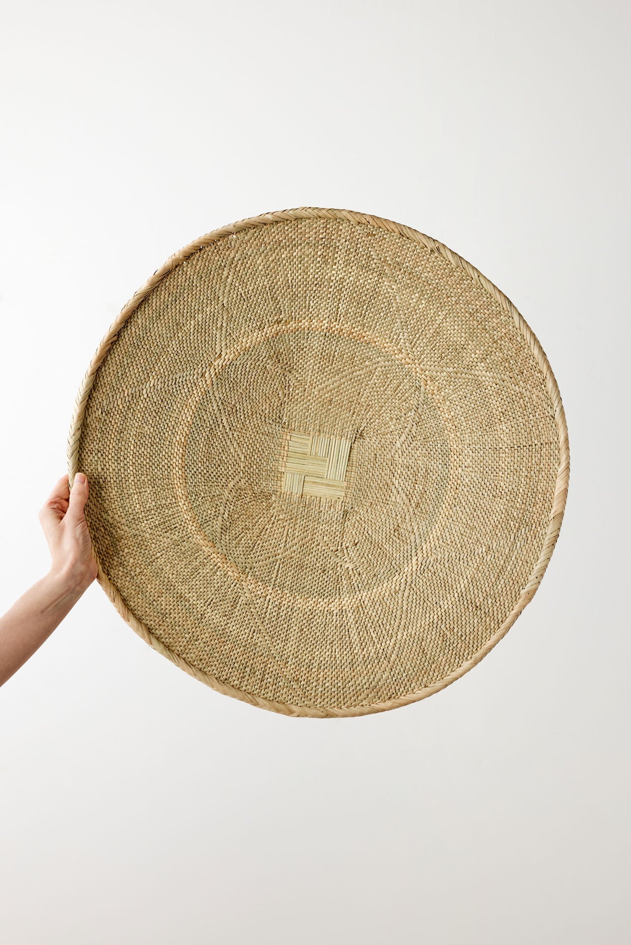 Binga Blonde Natural Woven Wall Basket