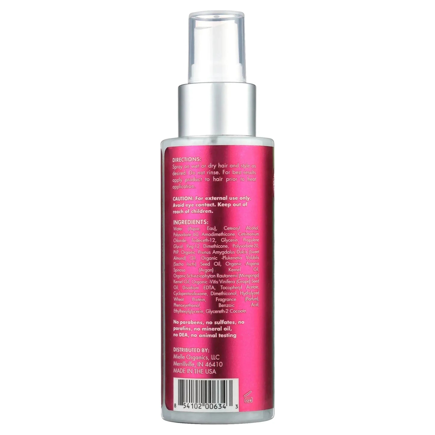 Mielle Mongongo Oil Thermal & Heat Protectant Spray 4oz