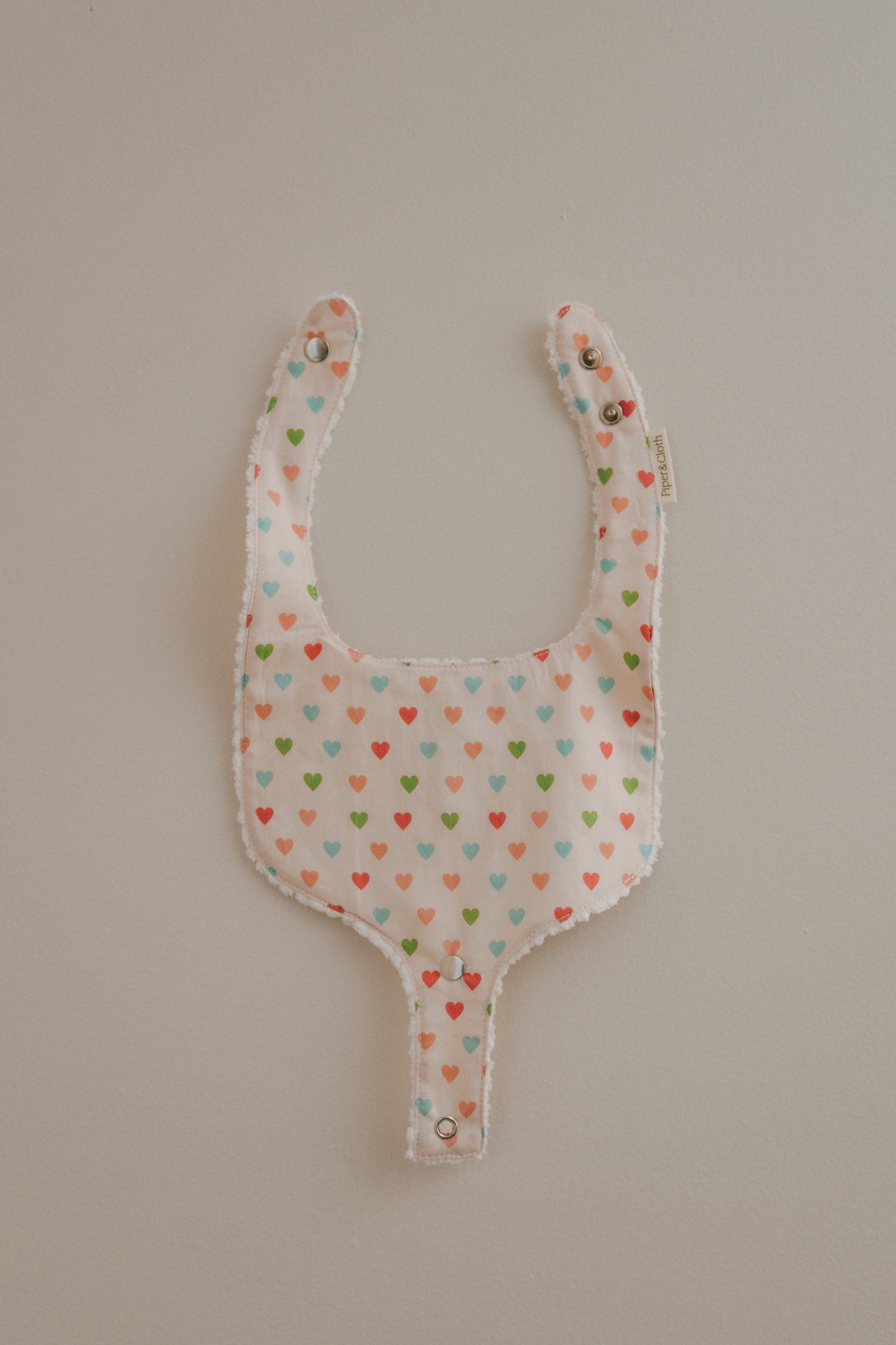 Pacifier Bib- Hearts