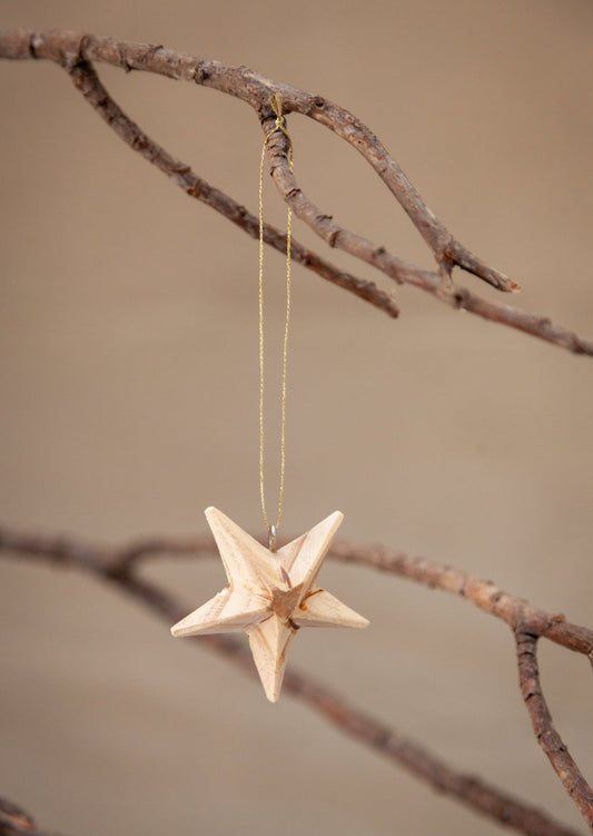 Wooden Star Ornament