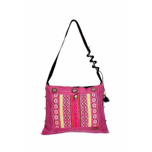 Vintage Baby Carrier Tote with Adjustable Strap - Thailand