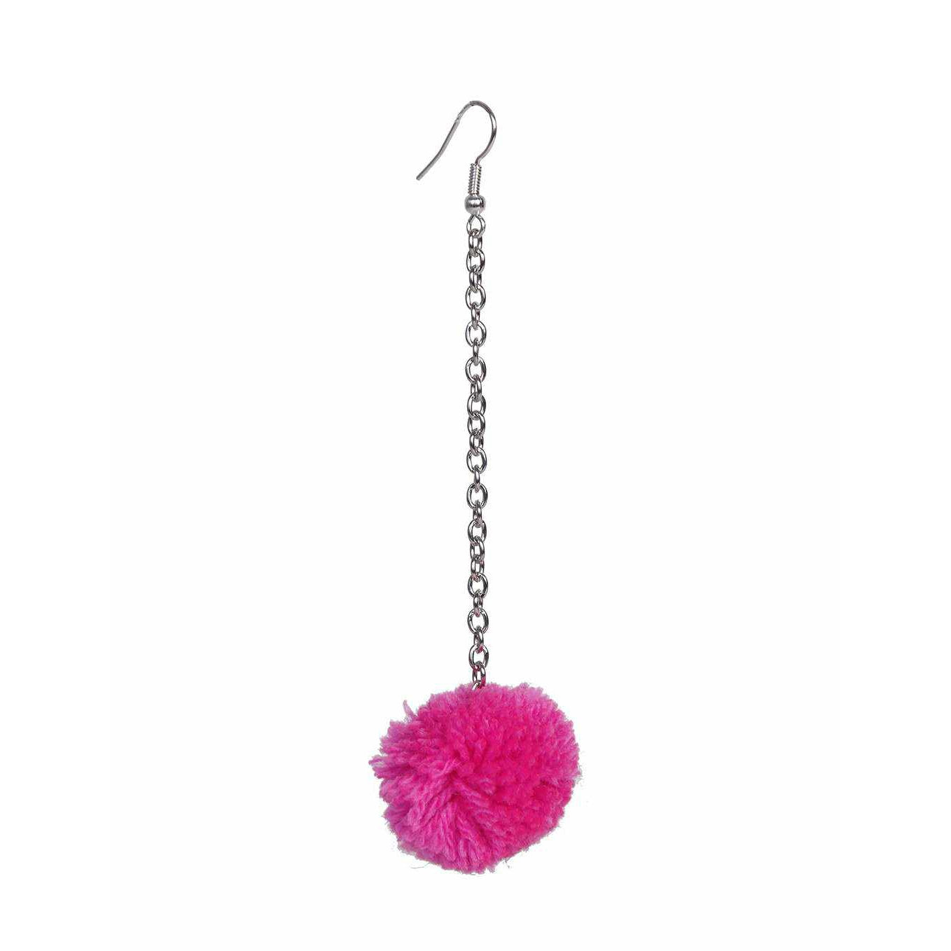 Pom Pom Chain Earrings - Thailand