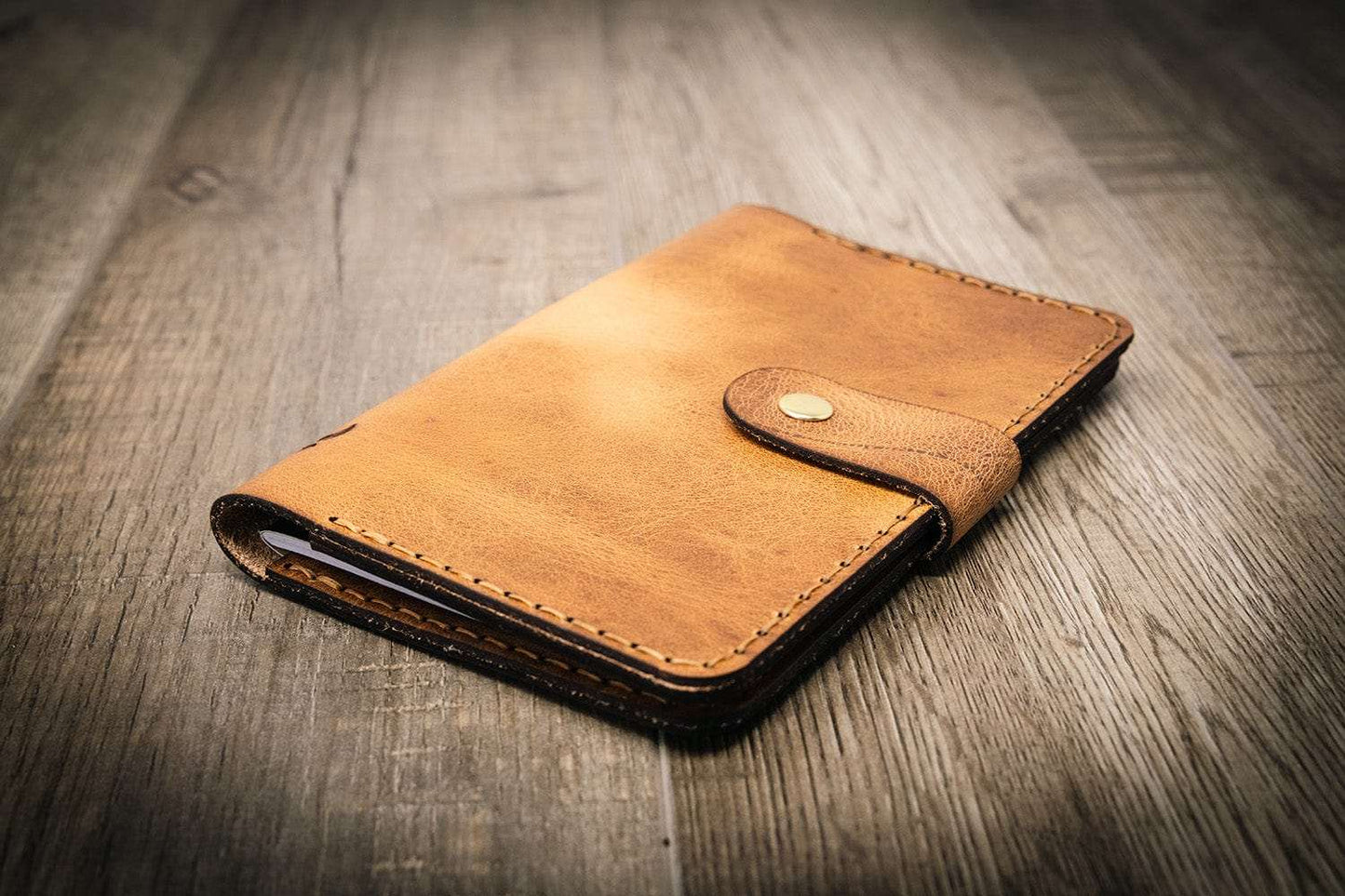 Leather Field Notes Cover -  Saddle Tan