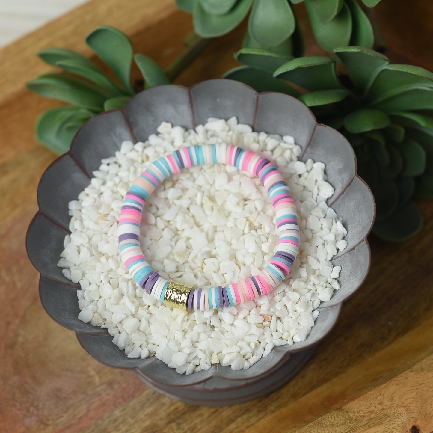 Kendra Silicone Disc Stretch Bracelet