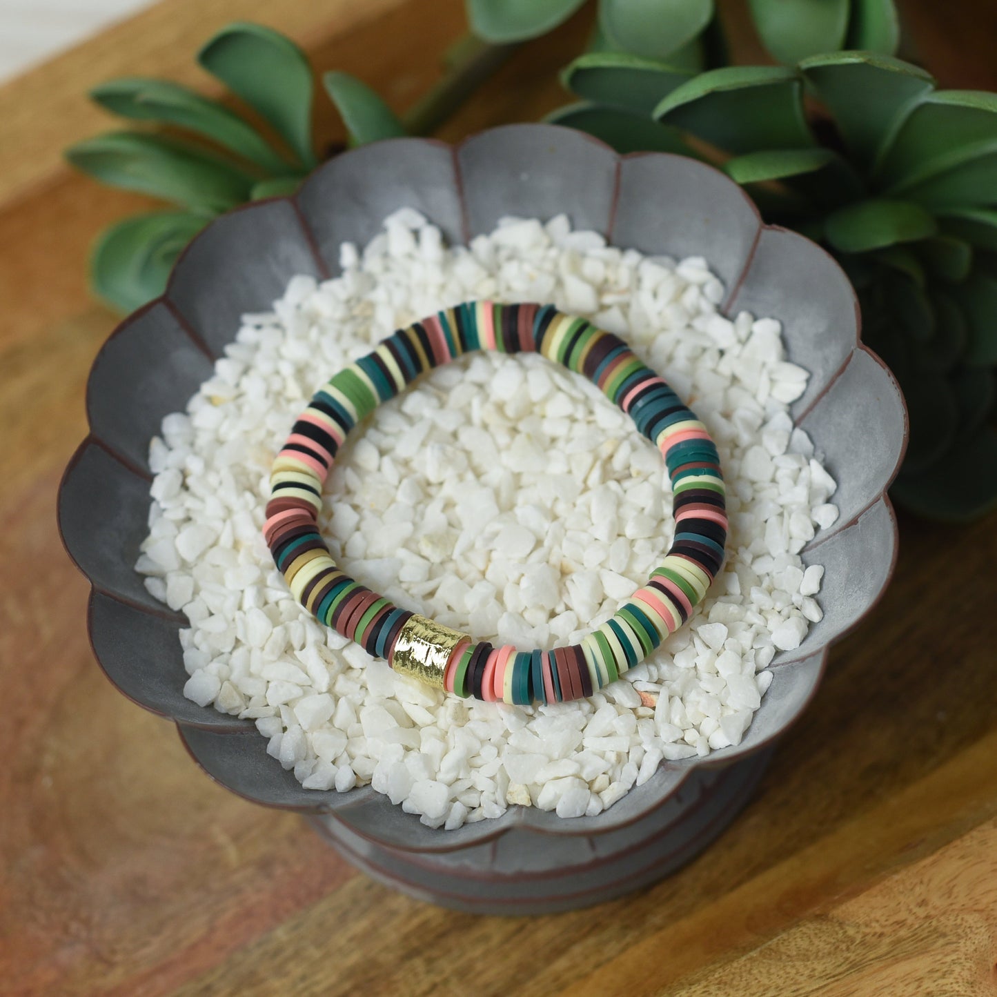 Kendra Silicone Disc Stretch Bracelet