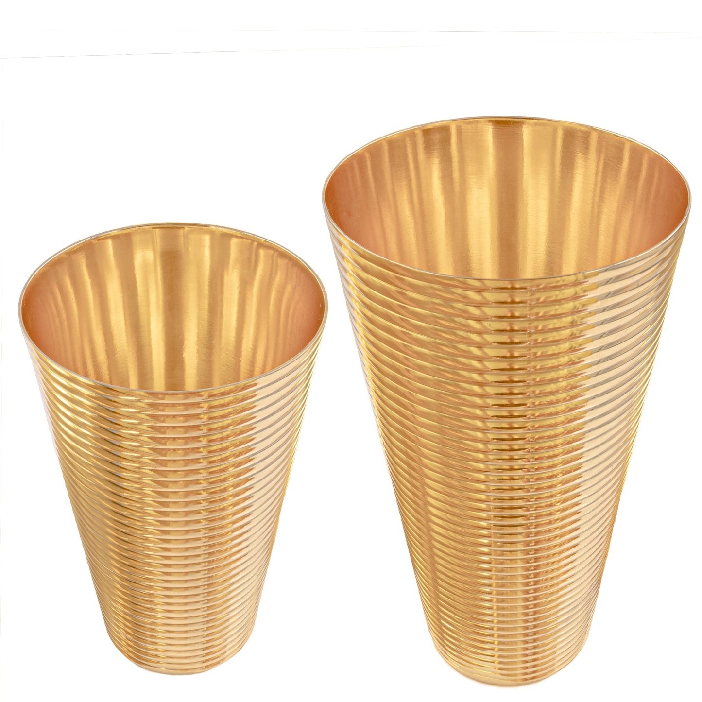 24K Gold Fluted 3-Piece Cocktail Shaker Set