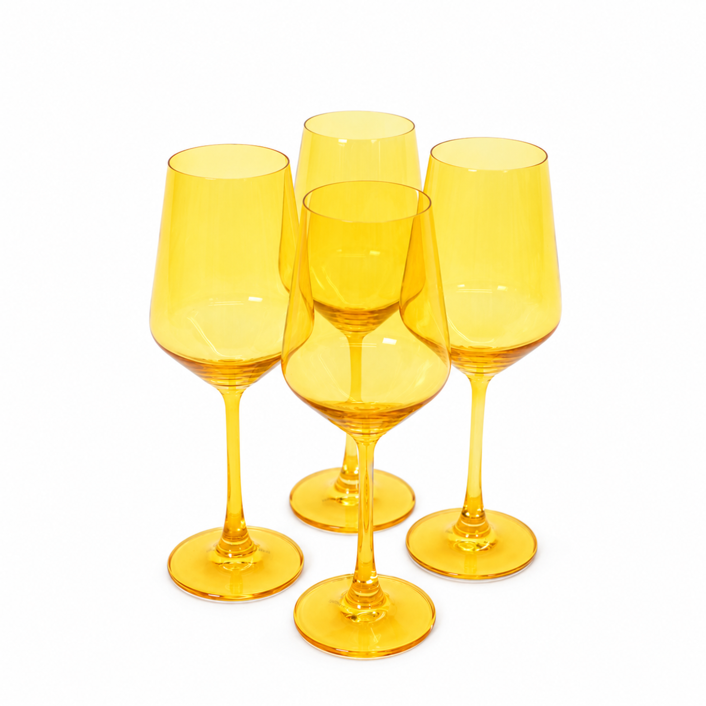 Sunshine Yellow - Colored Wine Glass