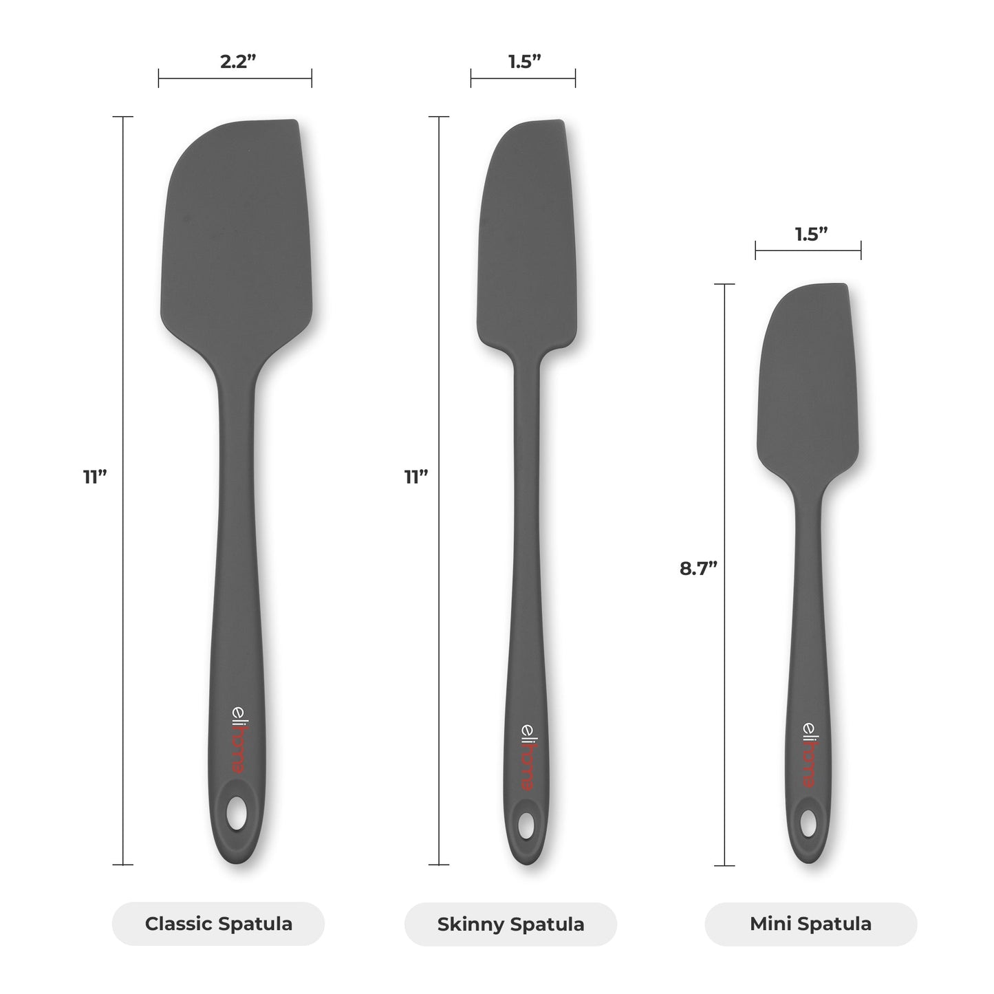 Elihome Skinny Slim Spatula  - 11" L x 1.5" W