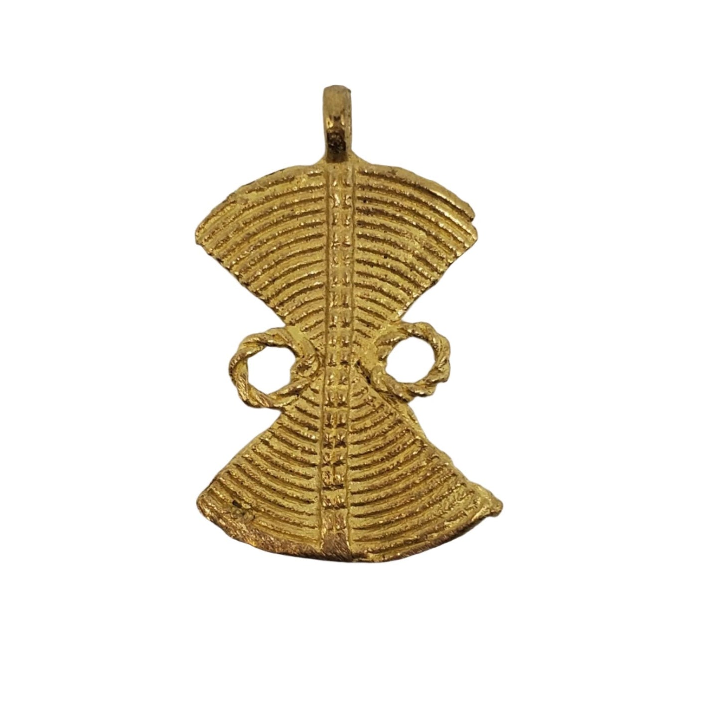 Fan Brass Bead