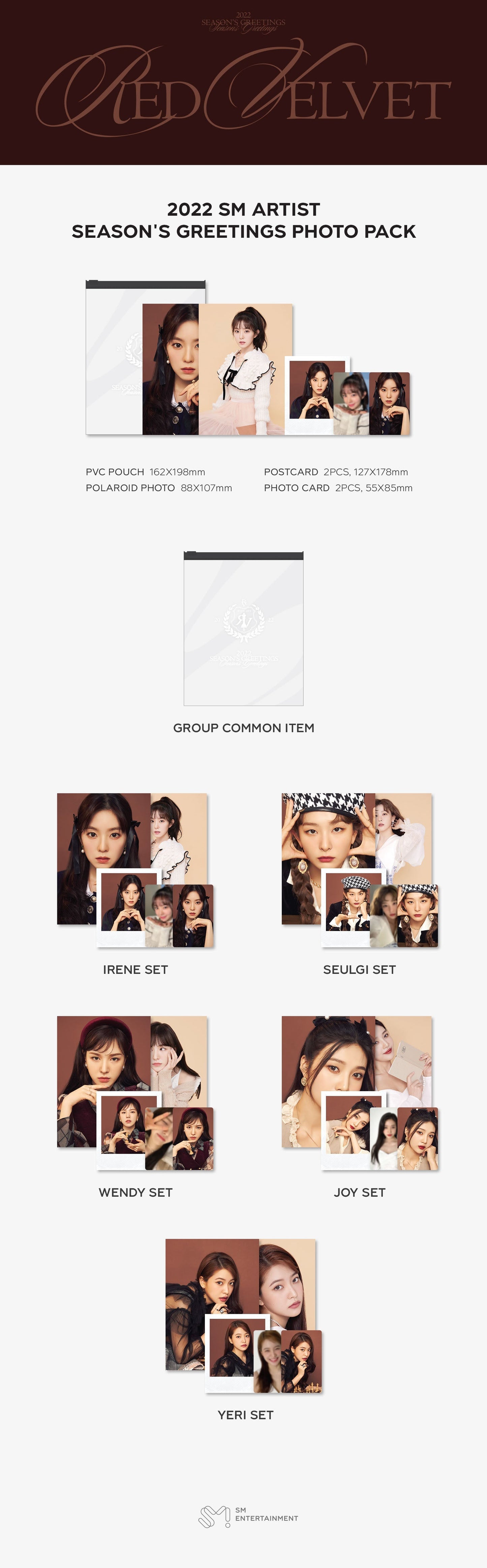 2022 Sm Artist Season's Greetings Photo Pack