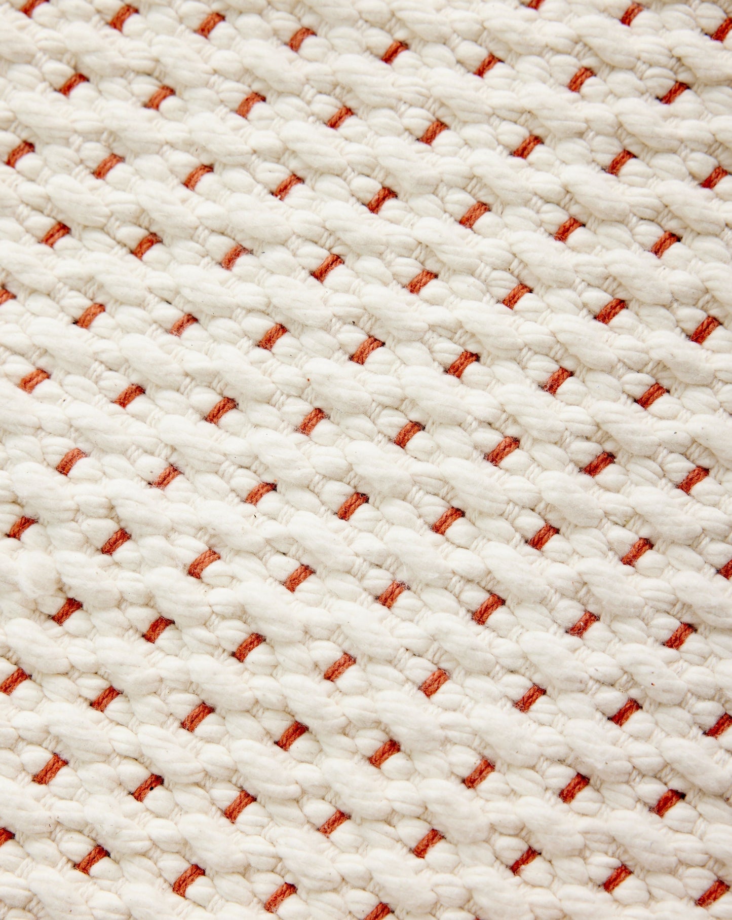 Terracotta Luxe Hand-Loomed Cotton Twill Mat