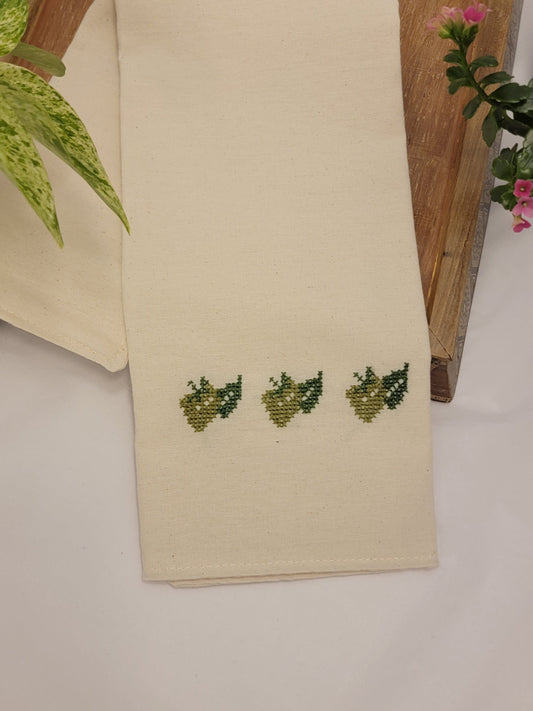Tea Towel - Strawberry (Green)