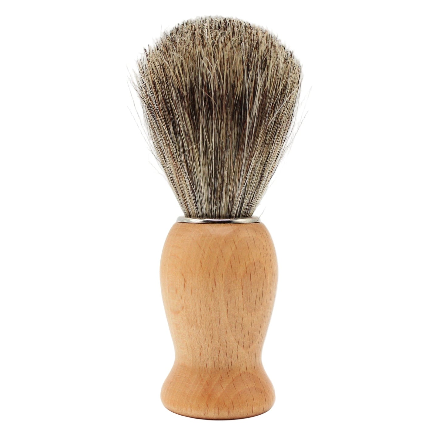 Il Ceppo Light Wood Handle Pure Badger Bristle Shave Brush