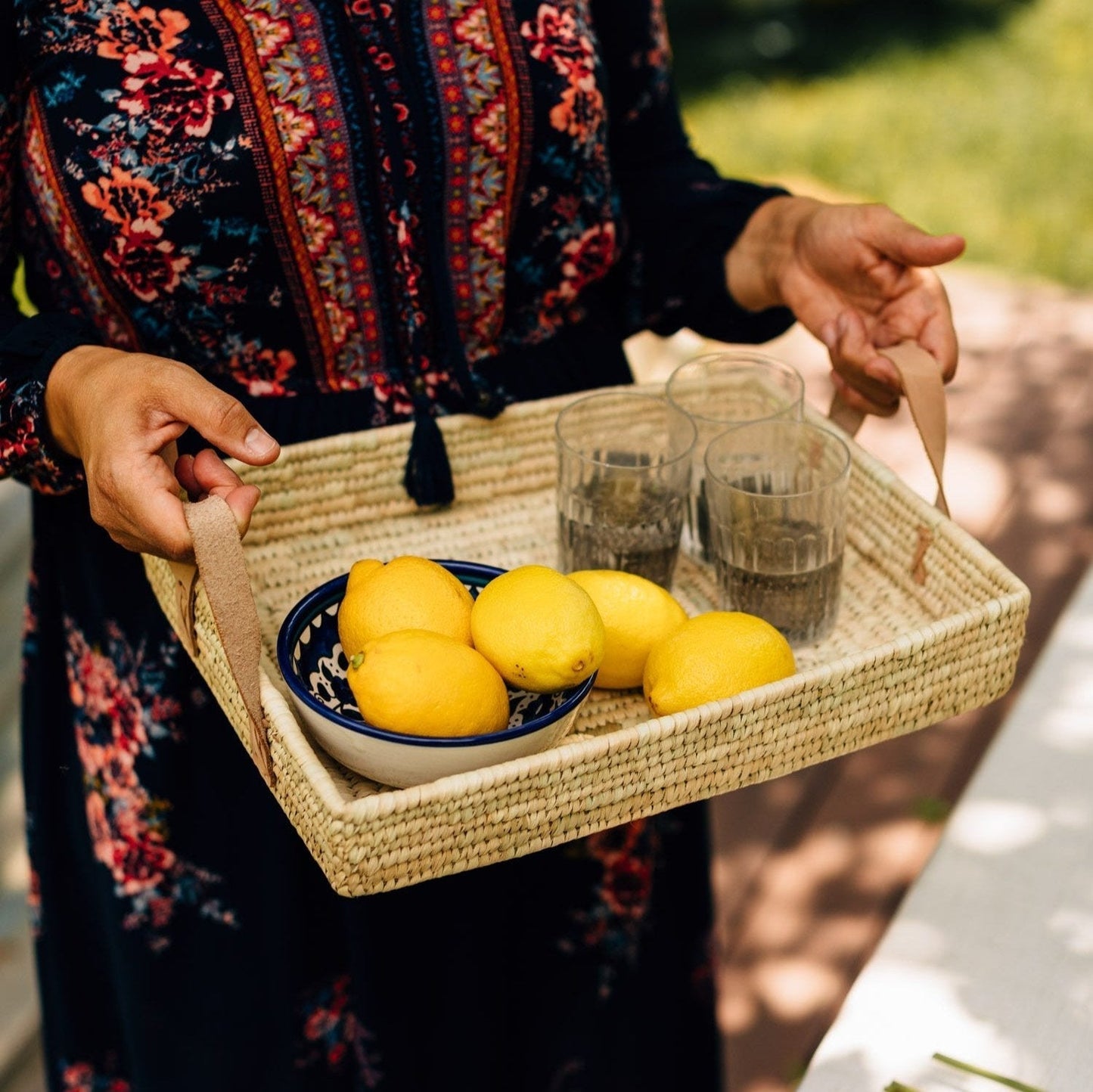 Rectangle Handled Basket
