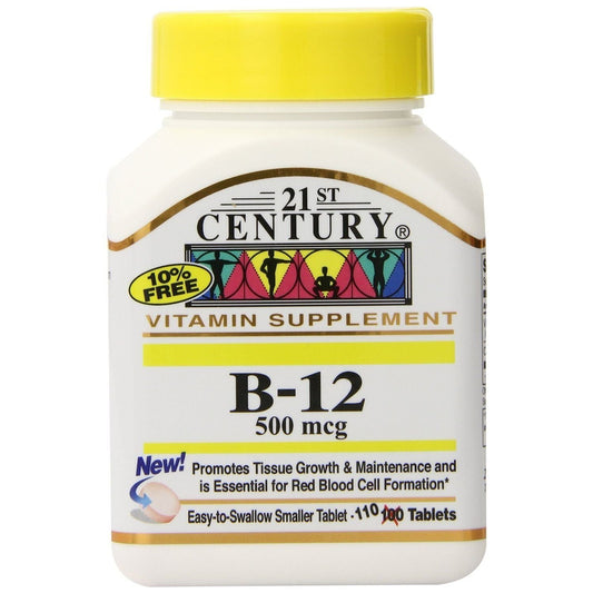 21st Century Vitamin B12 500 Mcg - 110 Tablets
