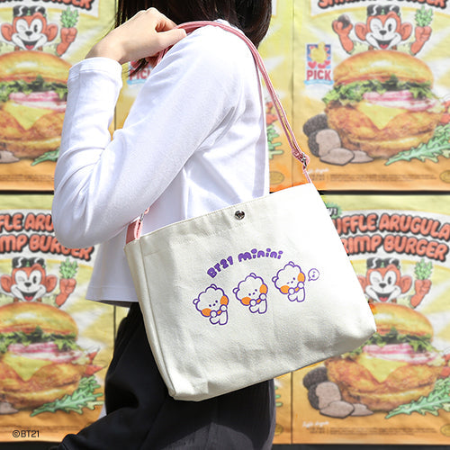 BTS  x BT21 Minini Canvas Bag And Pouch