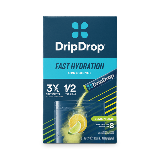 Drip Drop Lemon Lime Fast Hydration Electrolyte Drink Mix