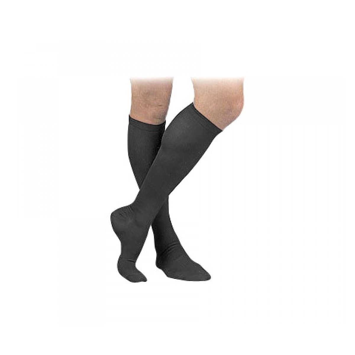 Activa Compression Socks Knee High Large Black Closed Toe, 1 Pair