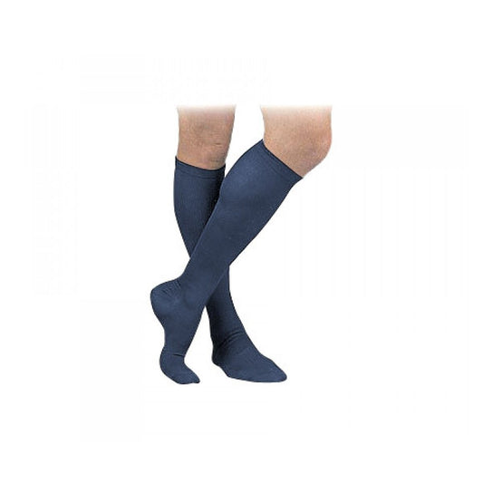 Activa Therapeutic Mens Ribbed Dress Socks 15 20 mmHg Navy