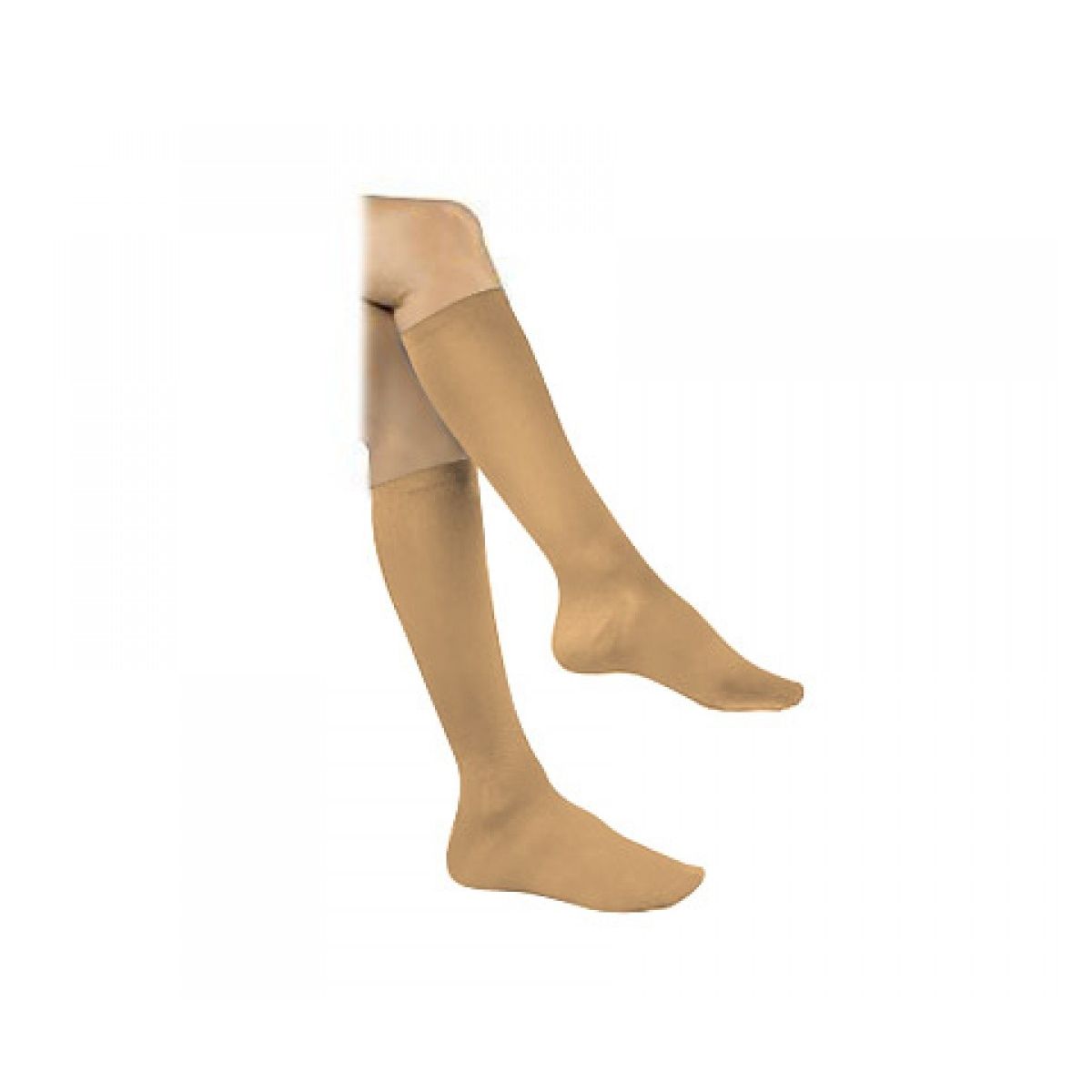 Activa Sheer Therapy Ribbed Womens Trouser Socks 15 20 mmHg Tan