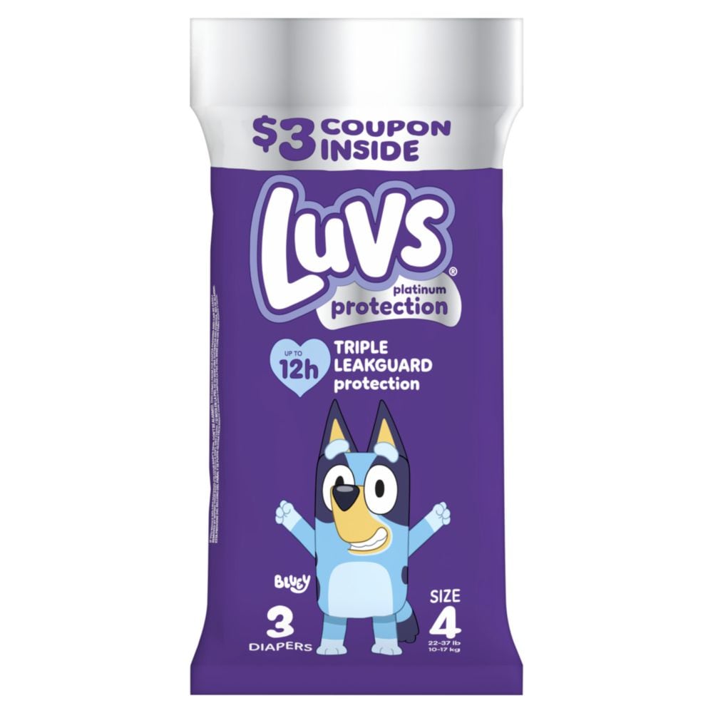 Luvs Platinum Protection Size 4 Diapers Sample Pack