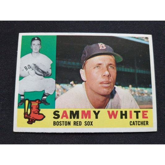 1960 Topps Baseball Card # 203 Sammy White - Boston Red Sox (VG/EX)