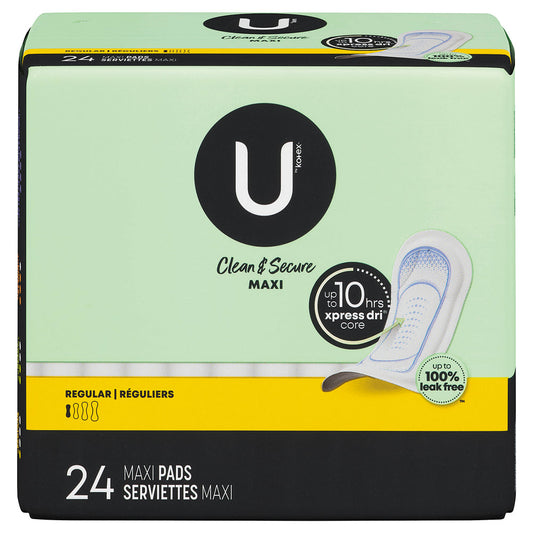 U by Kotex Security Regular Maxi Pads
