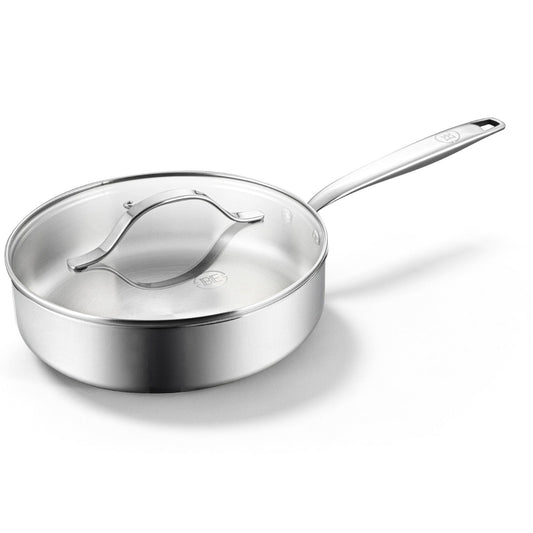 BE | LIVING Essential Series Saute Pan 24 cm (Triply stainless steel)