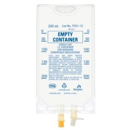 LifeCare Empty Flexible IV Container, 250 mL (Case of 48)