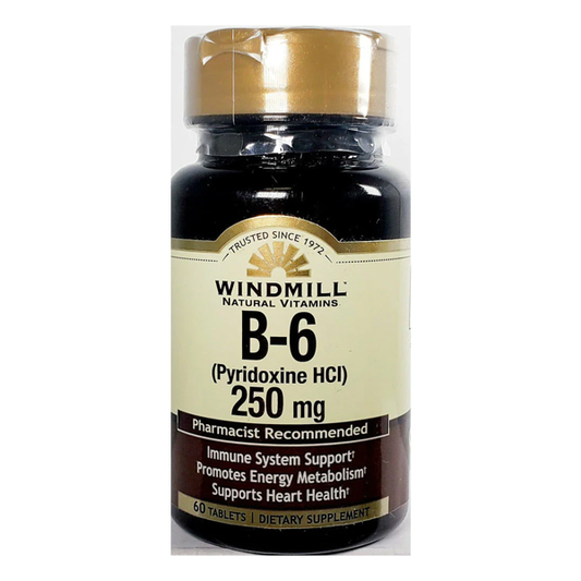 Windmill Vitamin B6 250 Mg Tablets 60ct