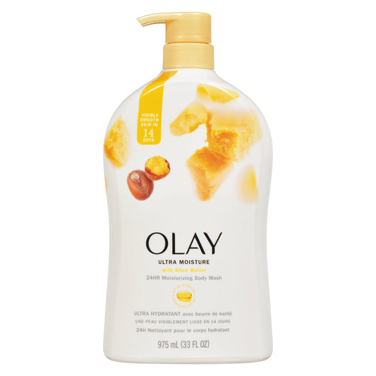 Olay Ultra Moisture Body Wash With Pump - Shea Butter - 30 Fl Oz